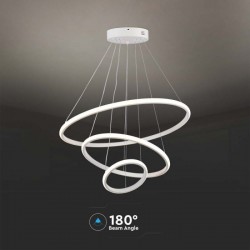 Suspensie led de interior 32W designer 600mm lumina calda si finisaj alb IP20