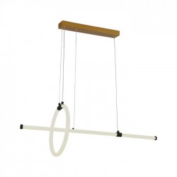 Suspensie led de interior 16W designer 860mm lumina calda si finisaj negru IP20