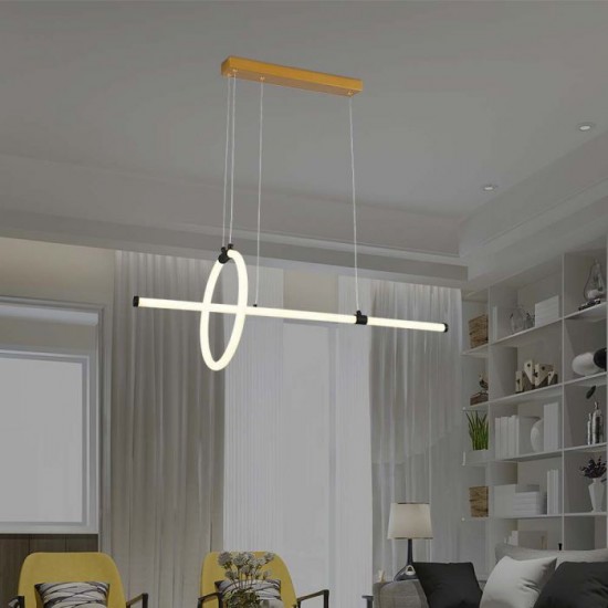 Suspensie led de interior 16W designer 860mm lumina calda si finisaj negru IP20