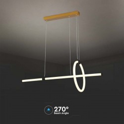 Suspensie led de interior 16W designer 860mm lumina calda si finisaj negru IP20