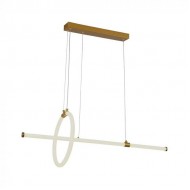 Suspensie led de interior 16W designer 860mm lumina calda si finisaj auriu IP20