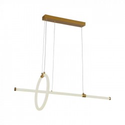Suspensie led de interior 16W designer 860mm lumina calda si finisaj auriu IP20