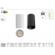 Plafoniera LED 5W rotunda XPONY corp alb UGR<16 CRI92 lumina calda IP40