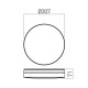 Plafoniera LED rotunda XVARIO 20W CCT rama alba IP44