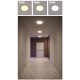 Plafoniera LED rotunda XVARIO 20W CCT rama alba IP44