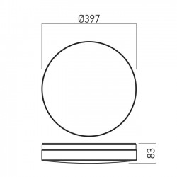 Plafoniera LED rotunda XVARIO 30W CCT rama alba IP44
