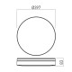 Plafoniera LED rotunda XVARIO 30W CCT rama alba IP44
