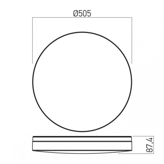 Plafoniera LED rotunda XVARIO 40W CCT rama alba IP44