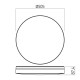 Plafoniera LED rotunda XVARIO 40W CCT rama alba IP44