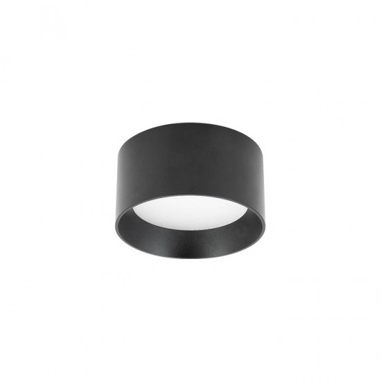 Plafoniera LED 10W rotunda XBOARD corp negru alb CRI90 IP20