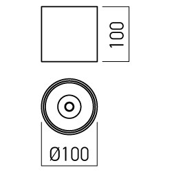 Plafoniera LED rotunda 18W XCORE Corp Alb Alb Neutru UGR<10
