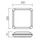 Plafoniera LED etansa cu senzor si kit de emergenta 20W patrata 300mm XEDGE Alb Neutru