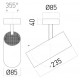 Proiector LED 32W XFOCUS alb orientabil montaj aplicat 36 grade Alb Cald