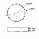 Plafoniera LED etansa 18W GEWISS Elia EL Bulkhead IK08 250mm corp alb IP65
