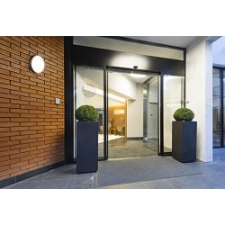 Plafoniera LED etansa 18W cu kit de emergenta 3h GEWISS Elia EL Bulkhead IK08 250mm corp alb IP65