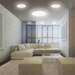 Plafoniera LED inteligenta 12W Ledvance Smart+ WiFi Orbis Downlight Surface 200mm alba dimabila TW compatibil Amazon Alexa si Google Assistant IP20