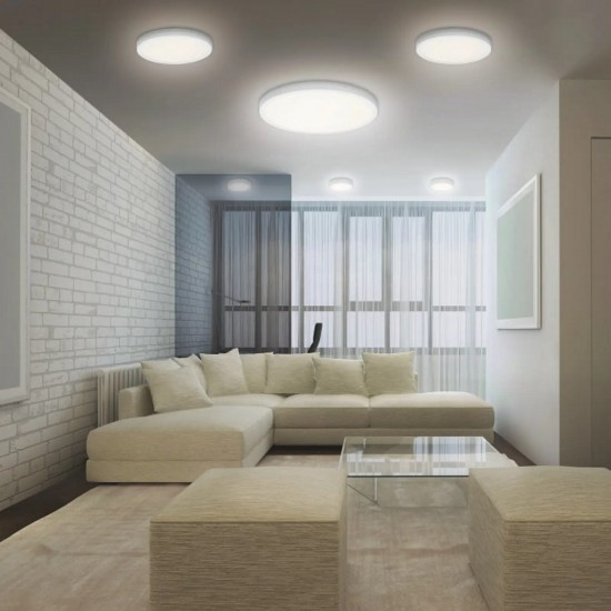 Plafoniera LED inteligenta 12W Ledvance Smart+ WiFi Orbis Downlight Surface 200mm alba dimabila TW compatibil Amazon Alexa si Google Assistant IP20