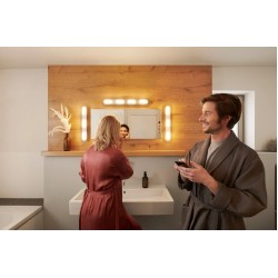 Aplica LED pentru baie inteligenta 27W Ledvance Smart+ WiFi ORBIS WALL DUPLO 580mm IP44 dimabila TW compatibil Amazon Alexa si Google Assistant