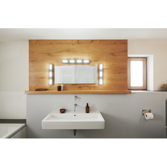Aplica LED pentru baie inteligenta 27W Ledvance Smart+ WiFi ORBIS WALL DUPLO 580mm IP44 dimabila TW compatibil Amazon Alexa si Google Assistant
