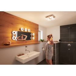 Aplica LED pentru baie inteligenta 21W Ledvance Smart+ ORBIS Wall Wave IP44 520mm dimabila TW compatibil Amazon Alexa si Google Assistant
