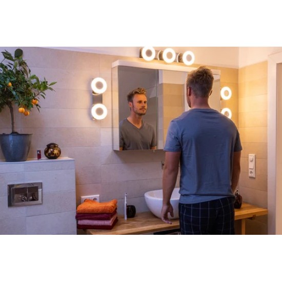 Aplica LED pentru baie inteligenta 21W Ledvance Smart+ ORBIS Wall Wave IP44 520mm dimabila TW compatibil Amazon Alexa si Google Assistant