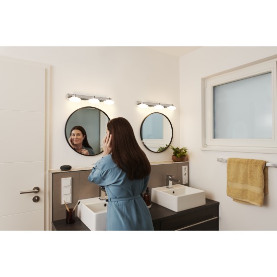 Aplica LED de baie inteligenta 18W Ledvance Smart+ ORBIS Wall Elypse IP44 560mm dimabila TW compatibil Amazon Alexa si Google Assistant