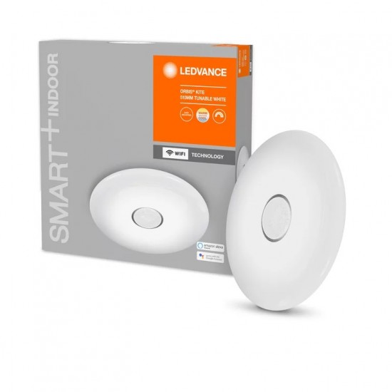 Plafoniera LED inteligenta 34W Ledvance Smart+ WiFi ORBIS KITE 510mm alba dimabila TW compatibil Amazon Alexa si Google Assistant IP20