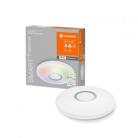 Plafoniera LED inteligenta 18W Ledvance Smart+ WiFi ORBIS Kite 340mm dimabila RGBTW compatibil Amazon Alexa si Google Assistant IP20