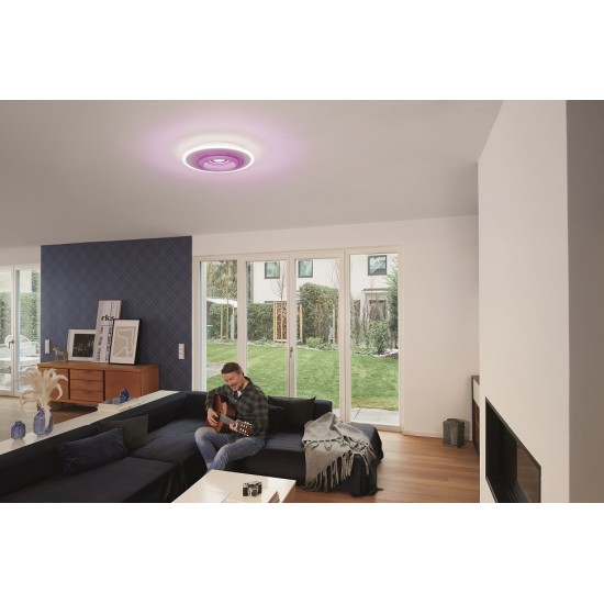 Plafoniera LED inteligenta 32W Ledvance Smart+ WiFi Orbis Rumor 500mm alba dimabila RGB + TW compatibil Amazon Alexa si Google Assistant
