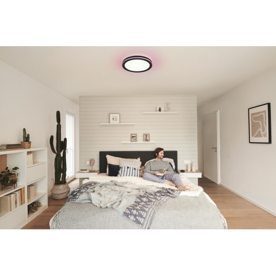 Plafoniera LED inteligenta 28W Ledvance Smart+ WiFi ORBIS CIRCLE 460mm dimabila RGBW compatibil Amazon Alexa si Google Assistant IP20