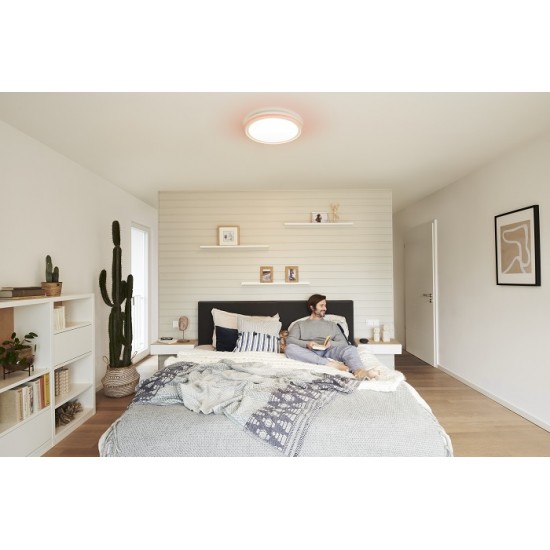 Plafoniera LED inteligenta 28W Ledvance Smart+ WiFi ORBIS CIRCLE 460mm dimabila RGBW compatibil Amazon Alexa si Google Assistant IP20