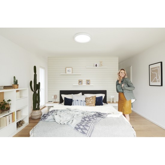 Plafoniera LED inteligenta 28W Ledvance Smart+ WiFi ORBIS CIRCLE 460mm dimabila RGBW compatibil Amazon Alexa si Google Assistant IP20