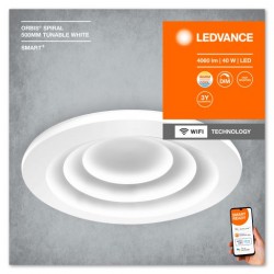 Plafoniera LED inteligenta 40W Ledvance Smart+ WiFi ORBIS SPIRAL  alba dimabila TW compatibil Amazon Alexa si Google Assistant IP20