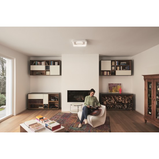 Plafoniera LED inteligenta 32W Ledvance Smart+ WiFi Orbis Stella 485mm alba dimabila RGB + TW compatibil Amazon Alexa si Google Assistant