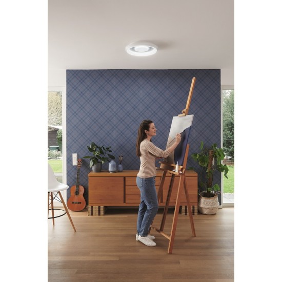 Plafoniera LED inteligenta 32W Ledvance Smart+ WiFi Orbis Stea 485mm alba dimabila RGB + TW compatibil Amazon Alexa si Google Assistant
