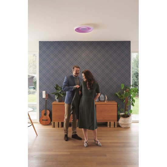 Plafoniera LED inteligenta 32W Ledvance Smart+ WiFi Orbis Stea 485mm alba dimabila RGB + TW compatibil Amazon Alexa si Google Assistant