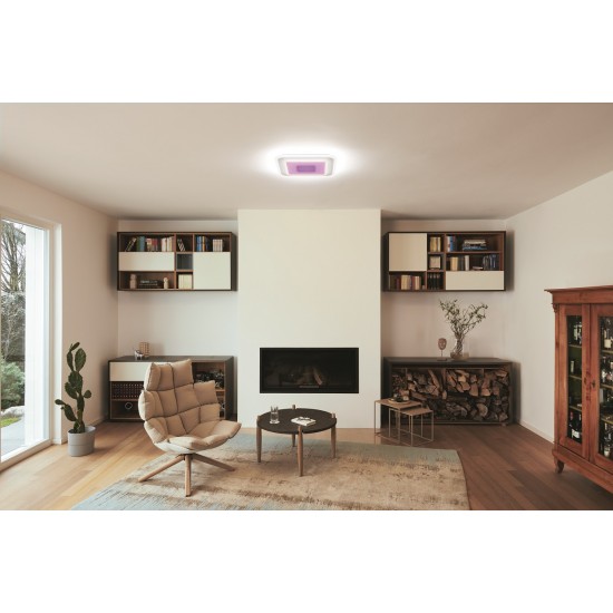 Plafoniera LED inteligenta 32W Ledvance Smart+ WiFi Orbis Saddie Multicolor compatibil Amazon Alexa si Google Assistant