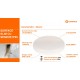 Plafoniera LED etansa patrata 10W cu senzor microunde LEDVANCE Surface Slim SQ 200mm IK10 IP65