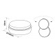 Aplica LED de exterior 12W rotunda orientabila NIKU SCHRACK antracit Alb Cald