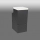 Aplica LED de perete 8W orientabila Evo Square Up SCHRACK antracit lumina calda