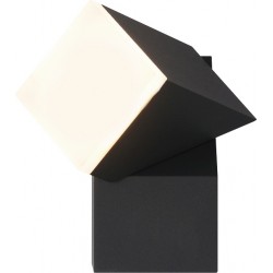 Aplica LED de perete 8W orientabila Evo Square Up SCHRACK antracit lumina calda