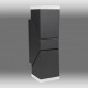 Aplica LED de perete 12.5W orientabila Evo Square SCHRACK iluminare sus/jos antracit lumina calda