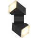 Aplica LED de perete 12.5W orientabila Evo Square SCHRACK iluminare sus/jos antracit lumina calda