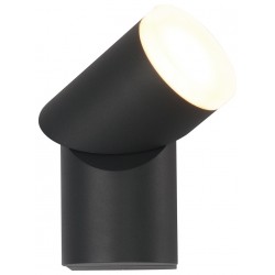 Aplica LED de perete 8W orientabila Evo Round Up SCHRACK antracit lumina calda