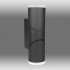 Aplica LED de perete 12.5W orientabila Evo Round SCHRACK iluminare sus/jos antracit lumina calda