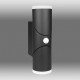 Aplica LED de perete cu senzor 12.5W orientabila Evo Round SCHRACK iluminare sus/jos antracit lumina calda
