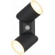 Aplica LED de perete cu senzor 12.5W orientabila Evo Round SCHRACK iluminare sus/jos antracit lumina calda