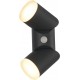 Aplica LED de perete cu senzor 12.5W orientabila Evo Round SCHRACK iluminare sus/jos antracit lumina calda