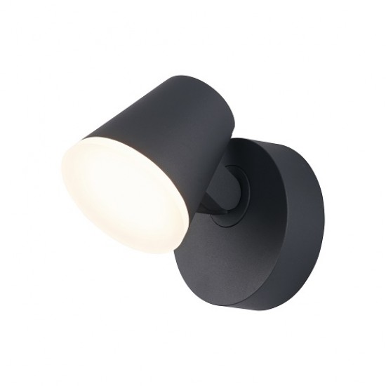 Aplica LED de perete 12.5W Zeta SCHRACK antracit lumina calda