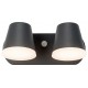 Aplica LED de perete cu senzor 20W dubla Zeta SCHRACK antracit lumina calda
